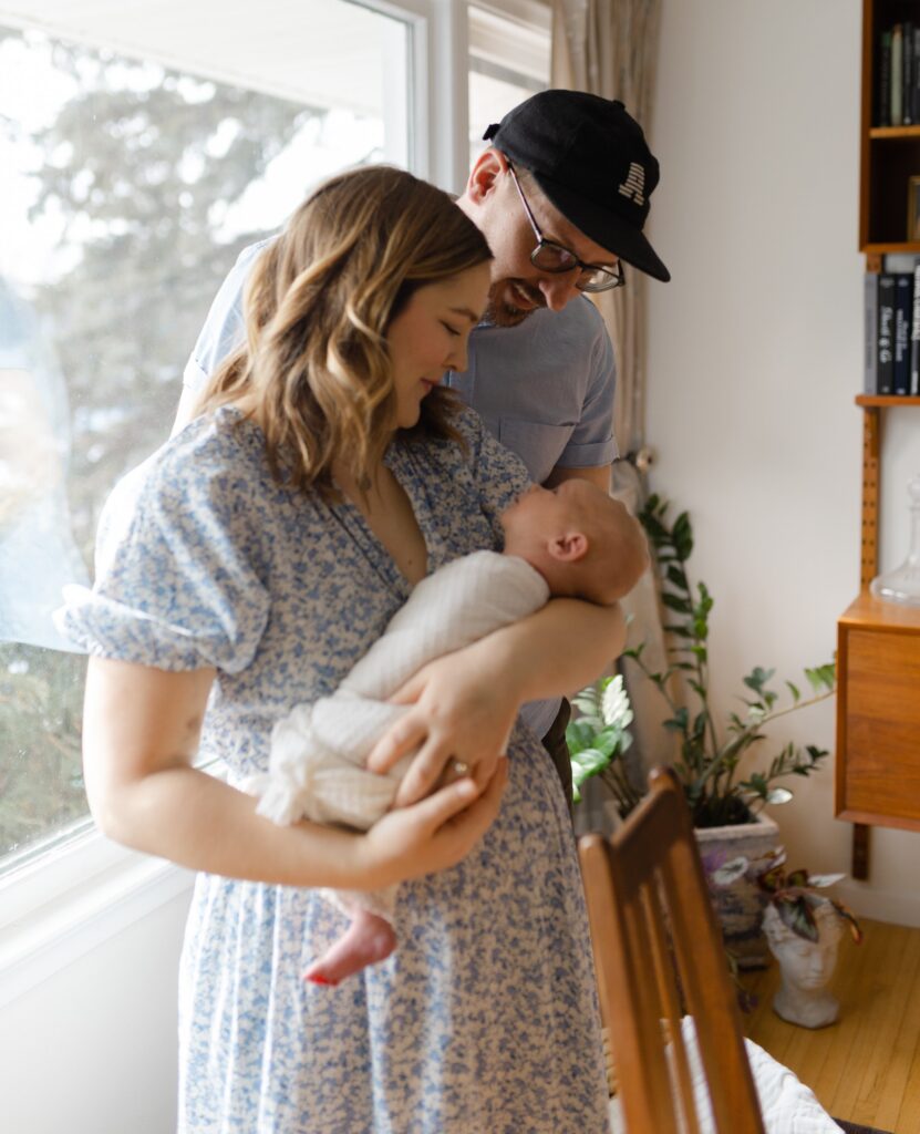 In-home newborn session in Edina, MN with big brother