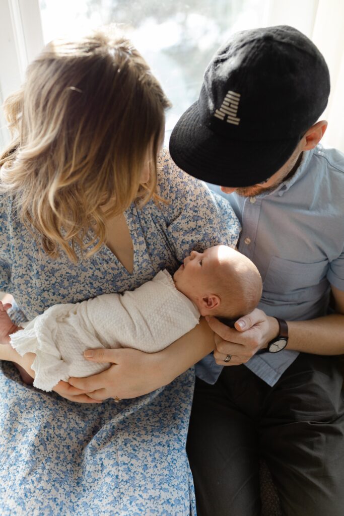 In-home newborn session in Edina, MN with big brother