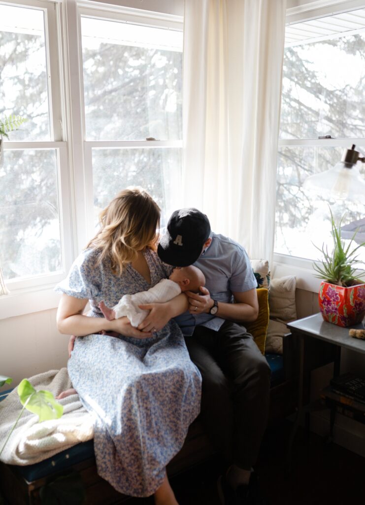 In-home newborn session in Edina, MN with big brother