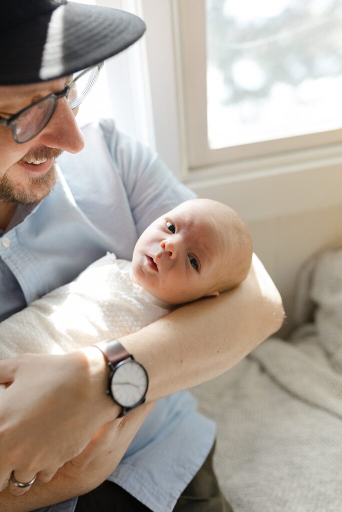 In-home newborn session in Edina, MN with big brother