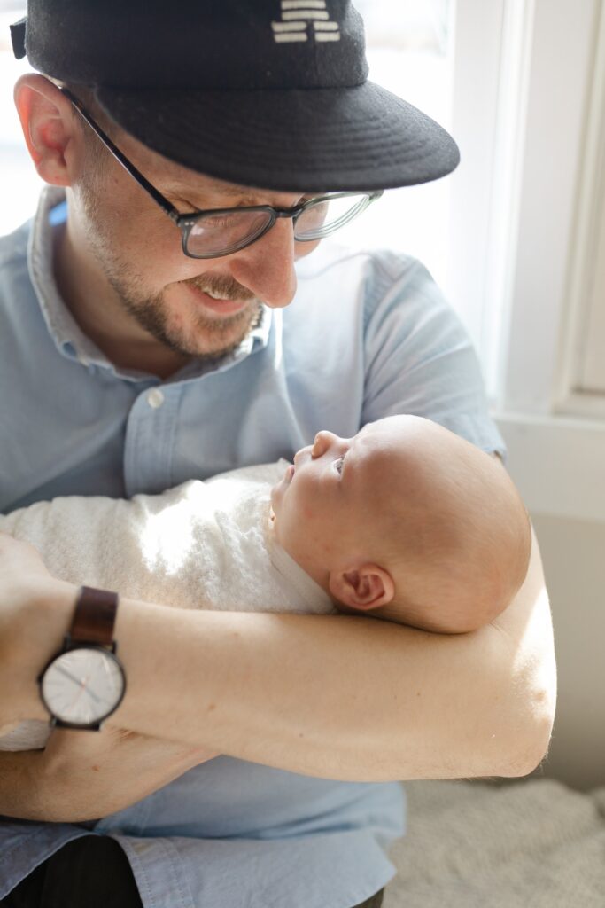 In-home newborn session in Edina, MN with big brother