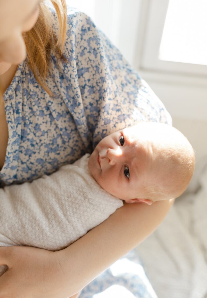 In-home newborn session in Edina, MN with big brother