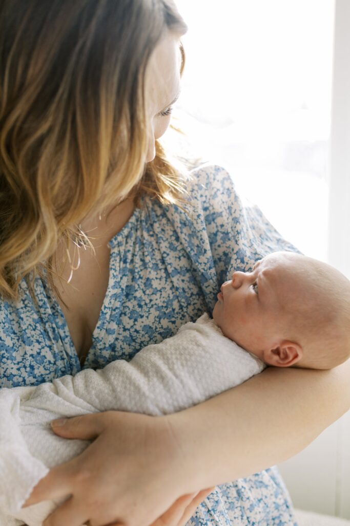 In-home newborn session in Edina, MN with big brother