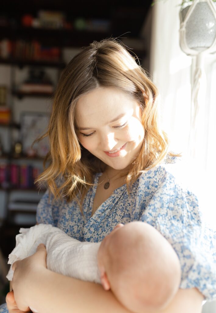 In-home newborn session in Edina, MN with big brother