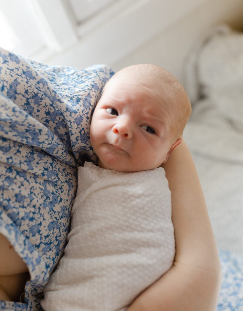 In-home newborn session in Edina, MN with big brother