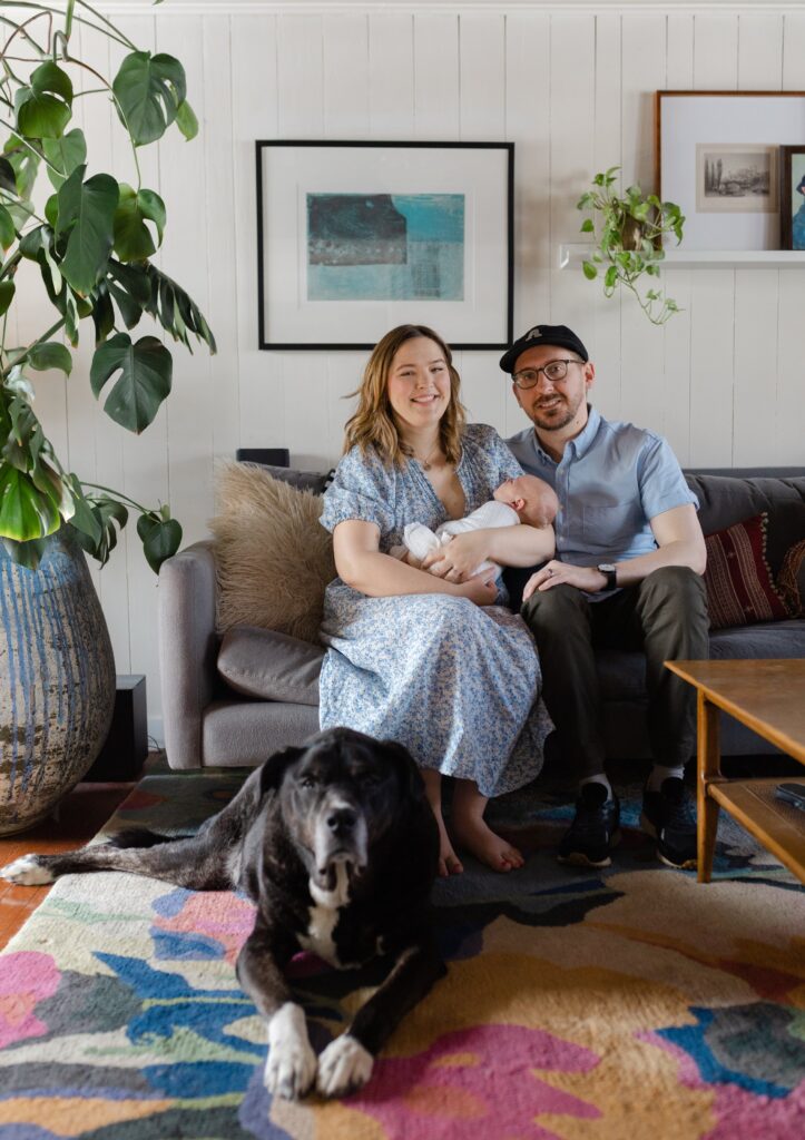 In-home newborn session in Edina, MN with big brother