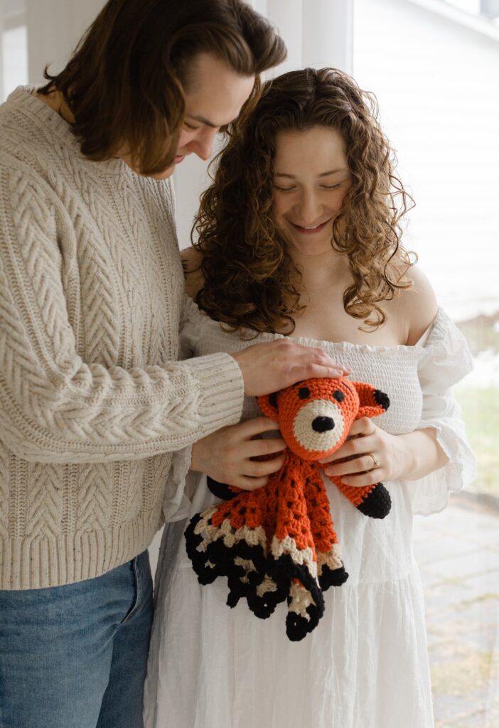 Maternity photo session in St. Paul, MN with first-time parents