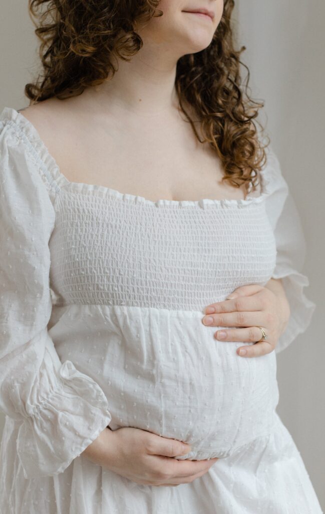 Maternity photo session in St. Paul, MN with first-time parents