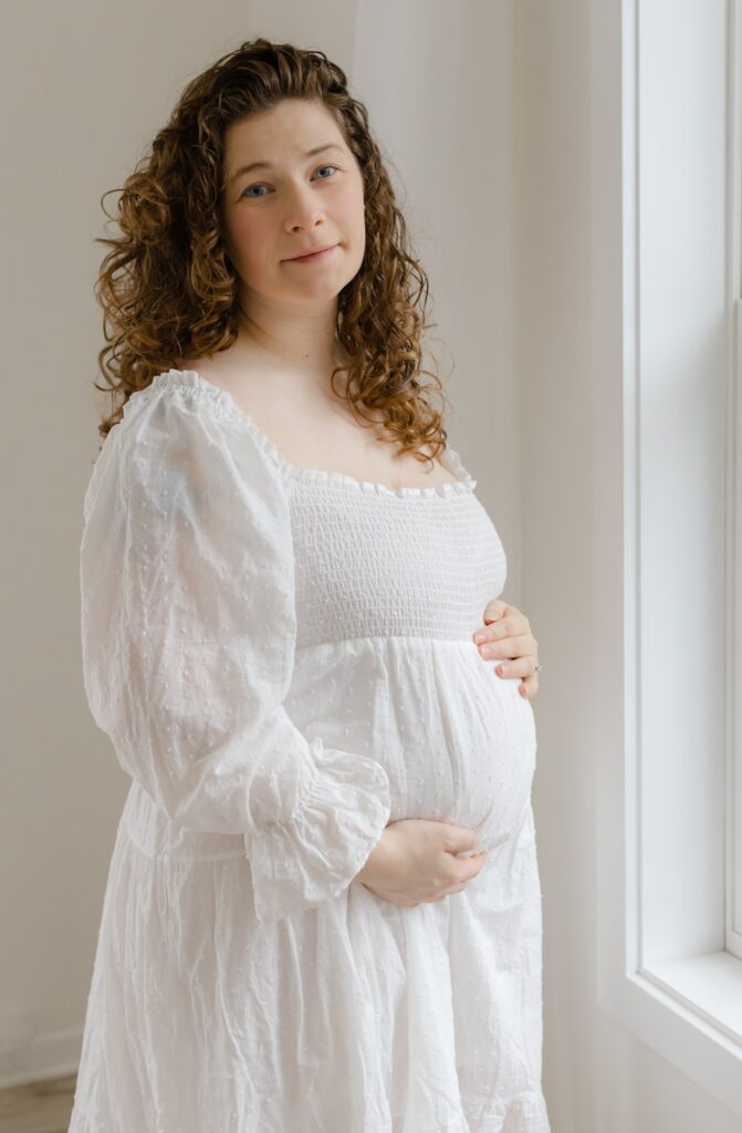Maternity photo session in St. Paul, MN with first-time parents