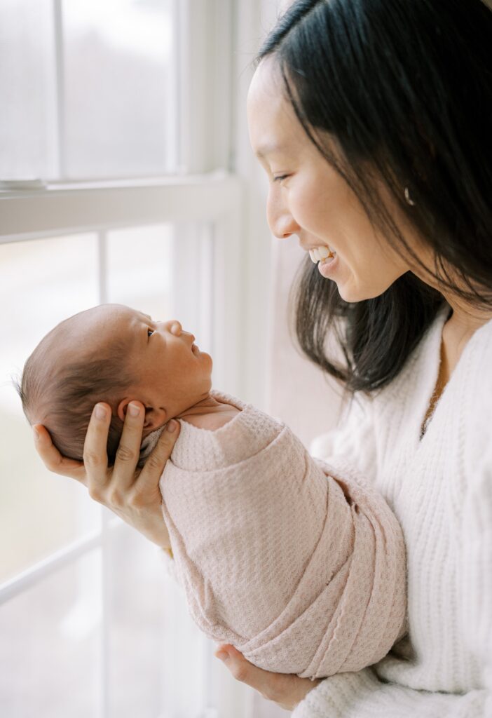 In-home newborn session in St. Paul, MN with older siblings